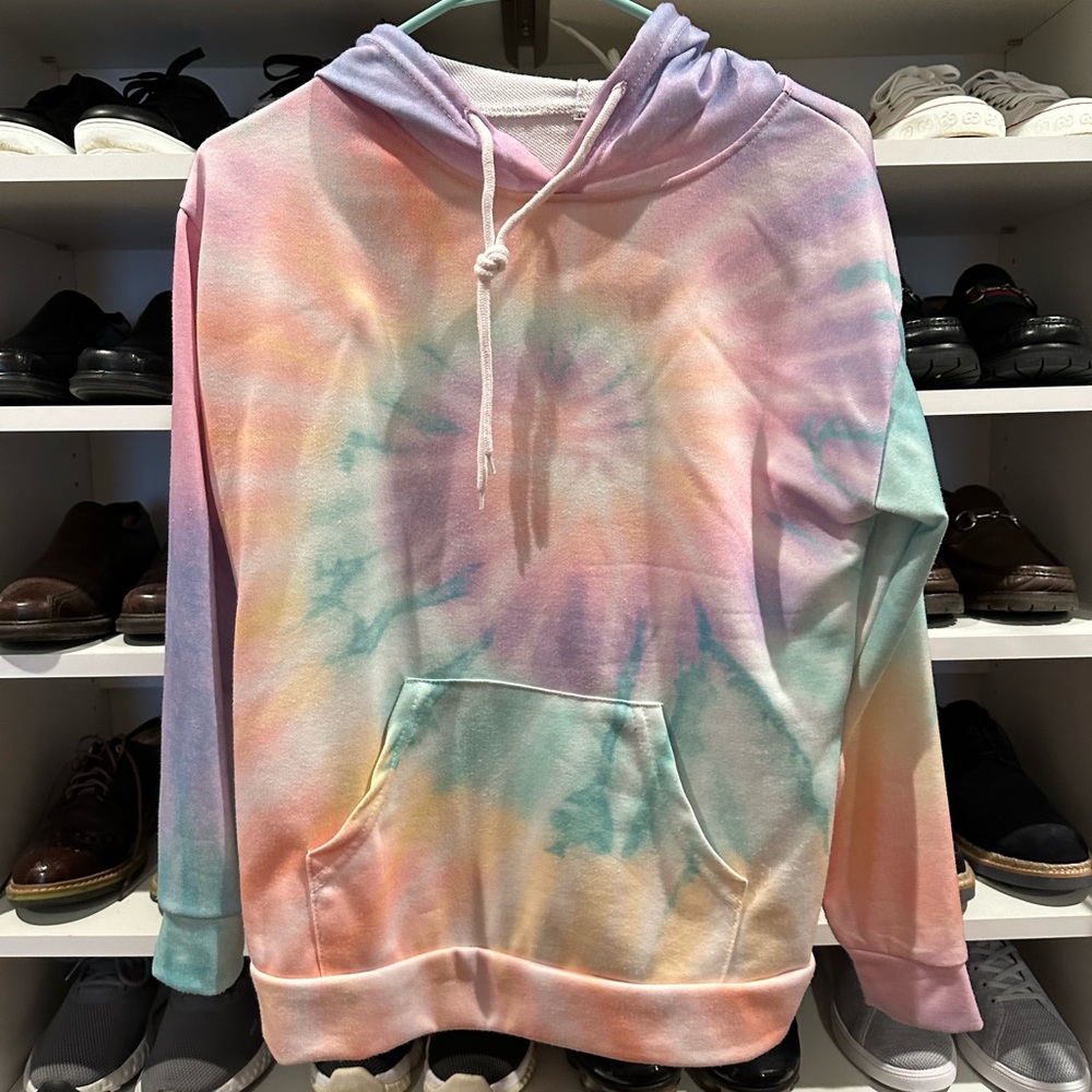 Pastel tie dye hoodie